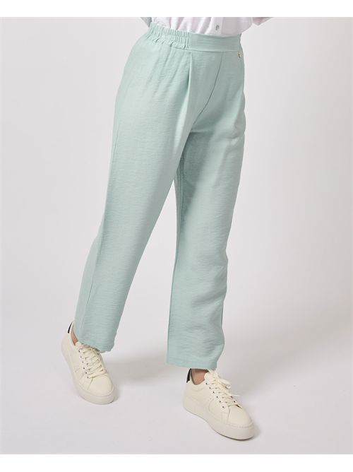 Pantaloni donna Yes Zee con elastico in vita YES ZEE | P386-YV000935